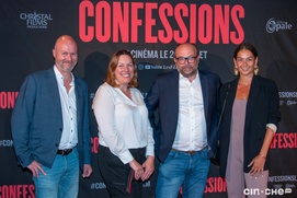 Sur le tapis rouge du film Confessions