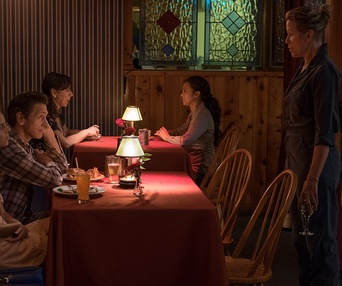 Une scène du film Three Billboards Outside Ebbing, Missouri