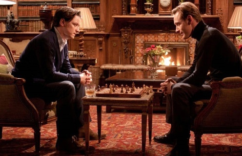 James McAvoy et Michael Fassbender dans X-Men: First Class