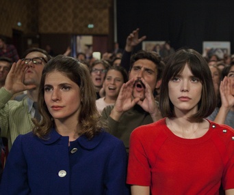 Une scène du film Le Redoutable