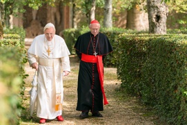 Une scène du film The Two Popes Une scène du film The Two Popes