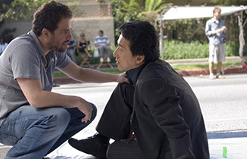 Brett Ratner et Jackie Chan sur le plateau de Rush Hour 3