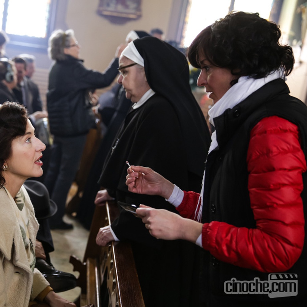 Sur le plateau de La passion d'Augustine