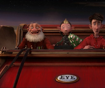 Une scène du film Arthur Christmas