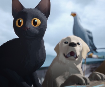 Image du film Flow, le chat qui n'avait plus peur de l'eau