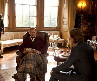 Une scène du film Mortdecai