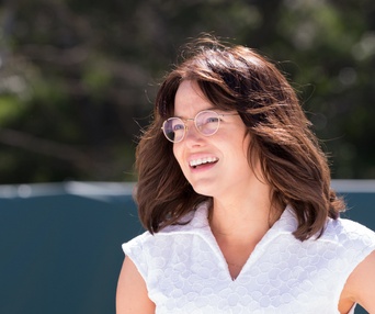 Une scène du film Battle of the Sexes