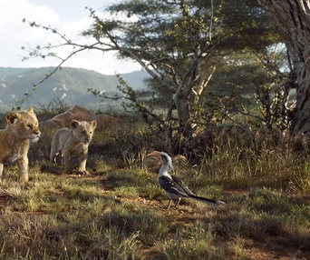 Une scène du film The Lion King