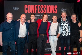 Sur le tapis rouge du film Confessions