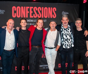 Sur le tapis rouge du film Confessions