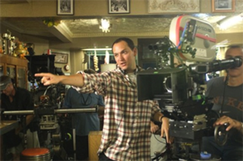 Louis Leterrier sur la plateau du film The Incredible Hulk