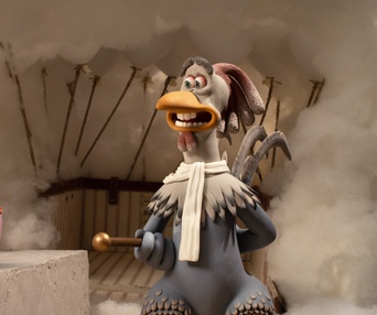 Une scène du film Chicken Run: Dawn of the Nugget