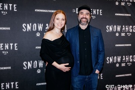 Sur le tapis rouge du film Snow Angel