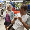Nicholas Sparks, Julianne Hough et Josh Duhamel sur le plateau de Safe Haven