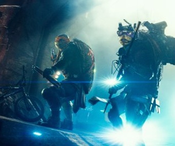 Une scène du film Teenage Mutant Ninja Turtles