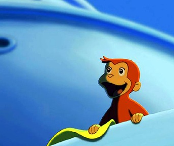 Scène du film George le petit curieux