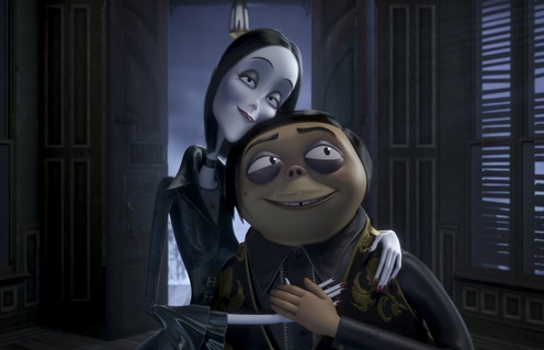 Une scène du film The Addams Family