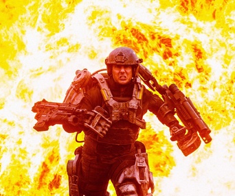 Une scène du film Edge of Tomorrow