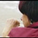 Agnès Varda sur le plateau du film Les plages d'Agnès