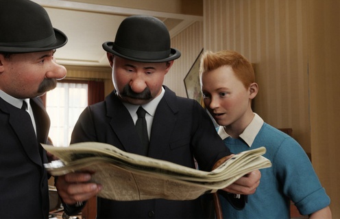 Une scène du film The Adventures of Tintin