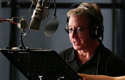 Tim Allen dans le studio d'enregistrement du film Toy Story 3