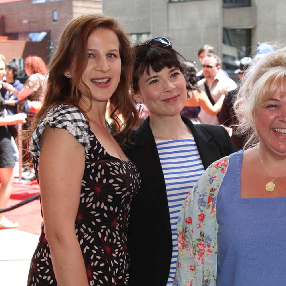 Sur le tapis rouge du film Le sens de l'humour
