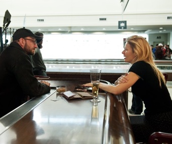 Sur le plateau du film Contagion