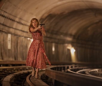 Une scène du film The 355