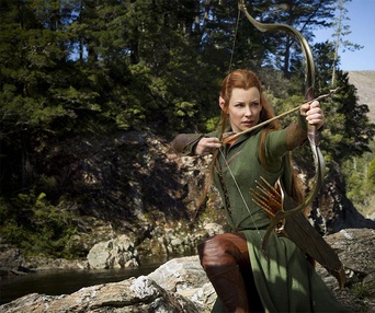 Une scène du film The Hobbit: The Desolation of Smaug