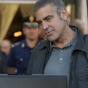 George Clooney et Anton Corbijn sur le plateau du film The American