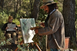 Une scène du film Cézanne et moi