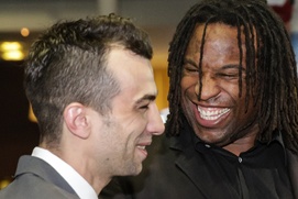Sur le tapis rouge du film Goon: Last of the Enforcers