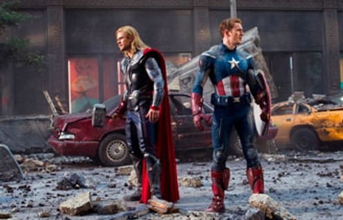 Une scène du film The Avengers