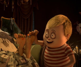 Une scène du film The Addams Family