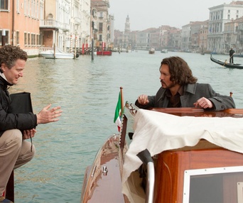 Sur le plateau du film The Tourist
