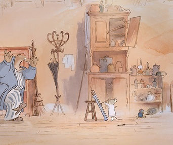 Une scène du film Ernest et Célestine