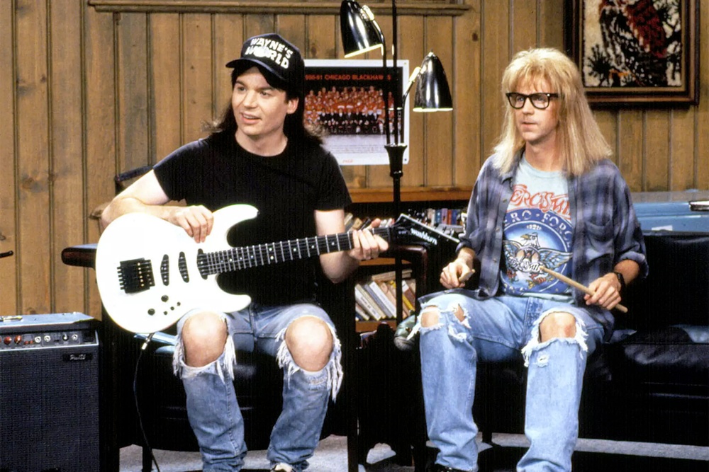 Une scène du film Wayne's World