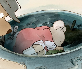 Une scène du film Ernest et Célestine