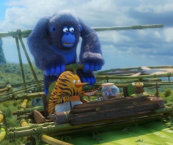 Une scène du film Les as de la jungle
