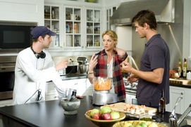 Sur le plateau du film Life as We Know It Sur le plateau du film Life as We Know It