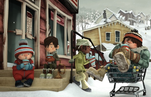 Uner scène du film La guerre des tuques