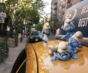 Une scène du film The Smurfs