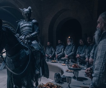 Une scène du film The Green Knight