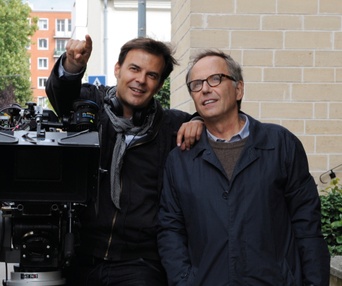 Sur le plateau du film Dans la maison
