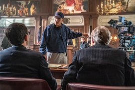 Une scène du film The Trial of the Chicago 7