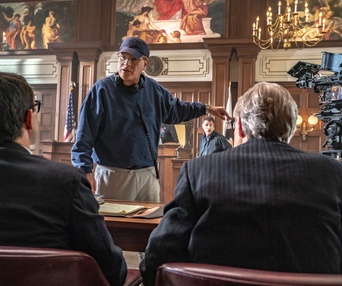 Une scène du film The Trial of the Chicago 7
