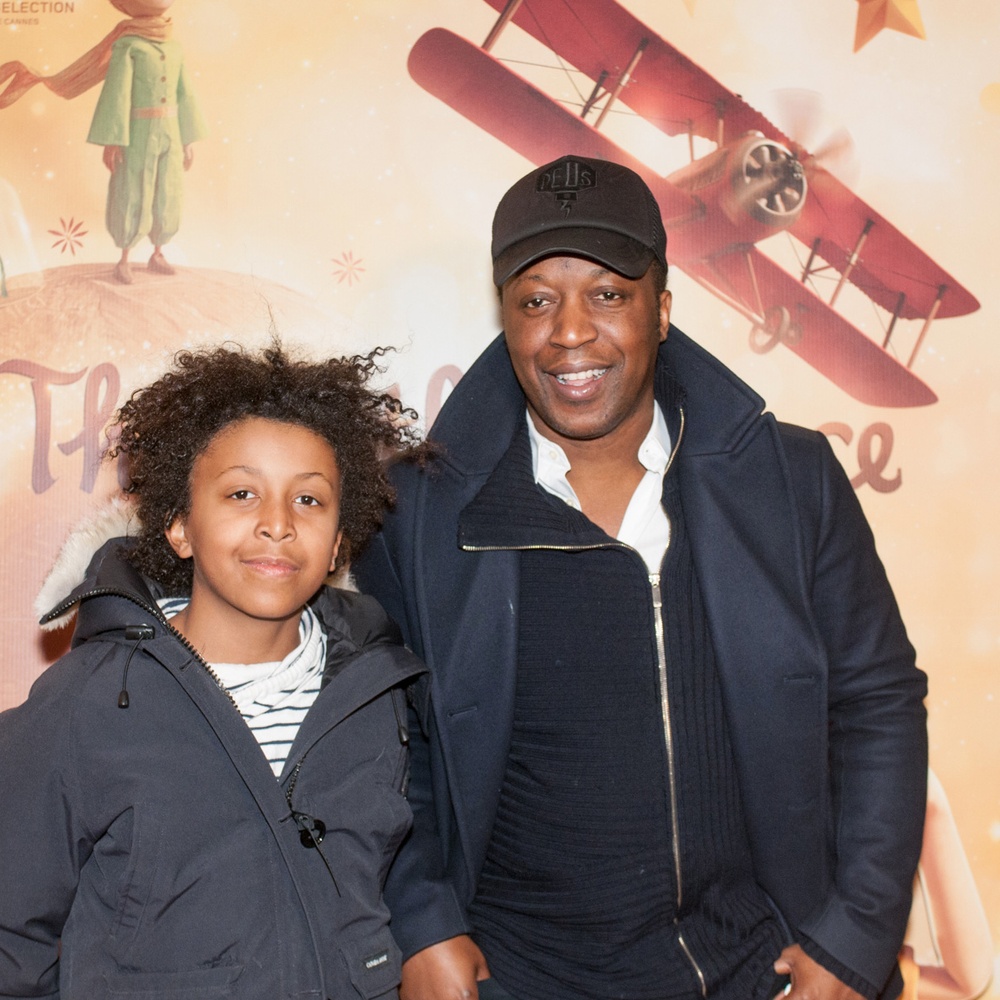 Sur le tapis rouge du film Le petit prince