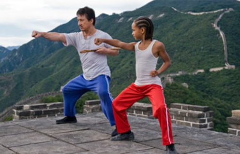 Une scène du film The Karate Kid