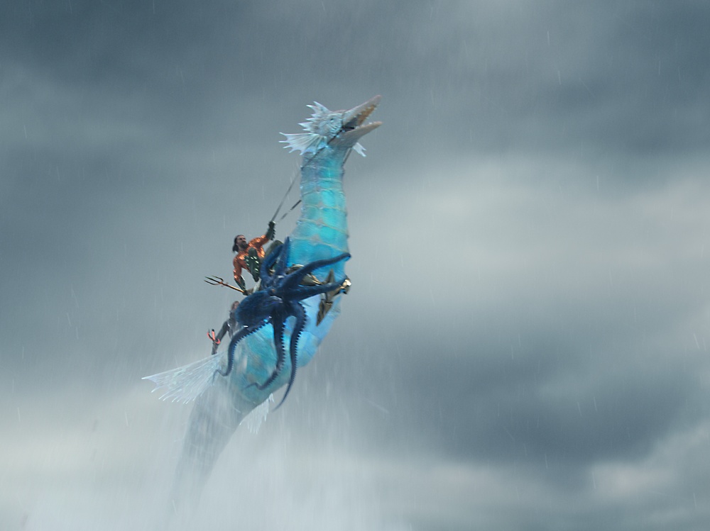 Une scène du film Aquaman and the Lost Kingdom