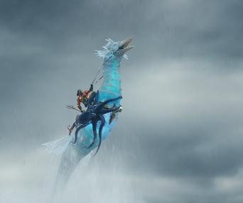 Une scène du film Aquaman and the Lost Kingdom